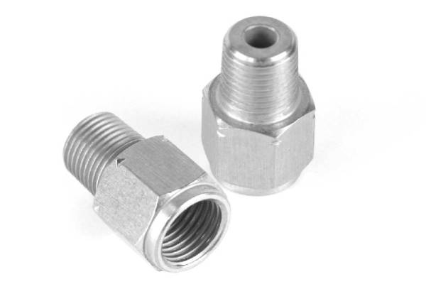 Haltech - Haltech M10 x 1.0 to 1/8 BSPT Adaptor - Stainless Steel - HT-010921