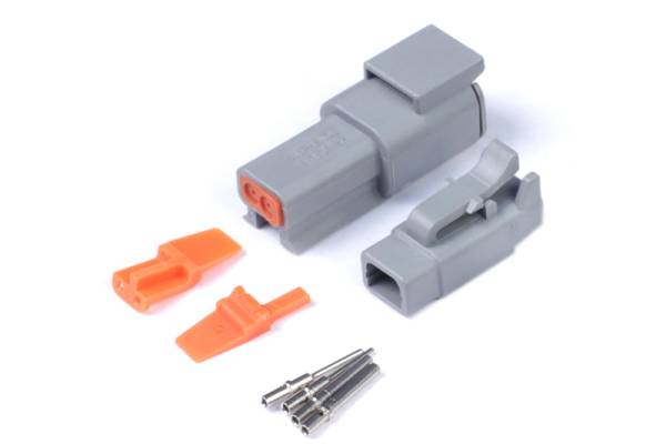 Haltech - Haltech Matching Set of Deutsch DTM-2 Connectors 7.5 Amp Plug & Pins - HT-031012