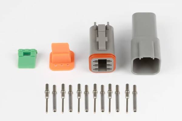 Haltech - Haltech Matching Set of Deutsch DT-6 Connectors 13 Amp Plug & Pins - HT-031115