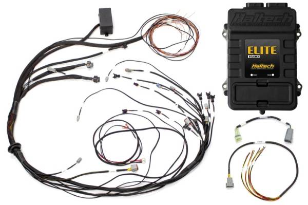 Haltech - Haltech Elite 1500 Terminated Harness ECU Kit w/ Square EV1 Injector Connectors - HT-150975