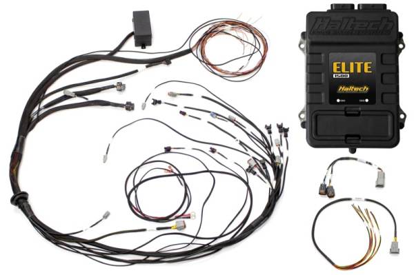 Haltech - Haltech Elite 1500 Terminated Harness ECU Kit w/ Square EV1 Injector Connectors - HT-150985