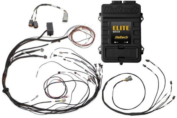 Haltech - Haltech Elite 1500 Terminated Harness ECU Kit w/ Square EV1 Injector Connectors - HT-150988