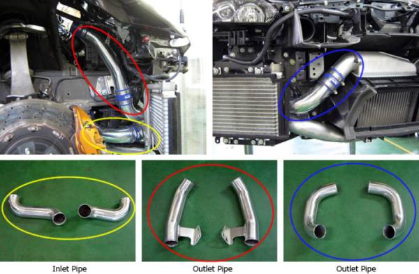 HKS - HKS 09-10 Nissan GT-R Intercooler Pipe Kit (2 inlet/4 outlet)