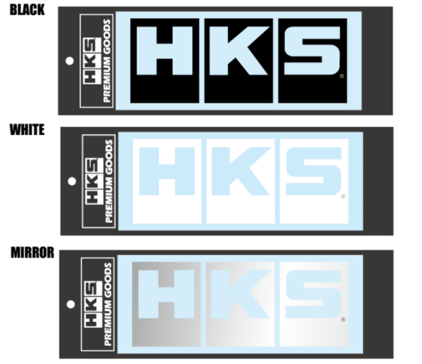 HKS - HKS LOGO Sticker W220 BLACK - 51003-AK152