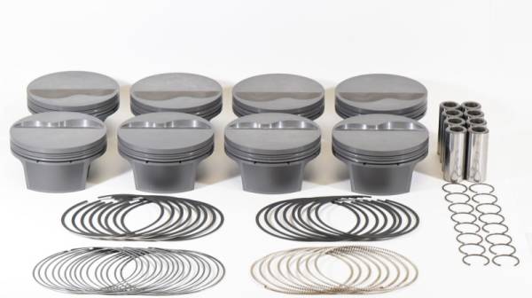 Mahle - Mahle MS Piston Set Ford Flat Top SB 383ci 4.030in Bore 3.75in Stk 6.2in Rod .927 Pin -6cc 10.9 CR