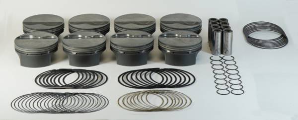 Mahle - Mahle MS Piston Set GM LS 418ci 4.080in Bore 4in Stk 6.125in Rod .927 Pin -4.3cc 11.3 CR Set of 8