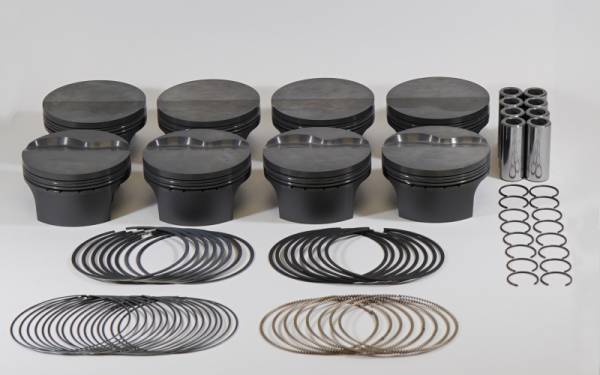 Mahle - Mahle MS Piston Set GM LSX 428cid 4.125x1.110RCH 4.000 Stk 6.125 Rod .927 Pin -5.8cc 11.4CR Set of 8