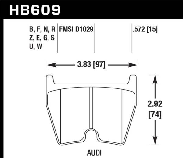 Hawk Performance - Hawk 08-11 Audi R8/07-08 RS4/03-04 RS6 / 02-03 VW Phaeton Blue 9012 Front Race Brake Pads