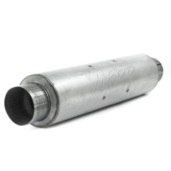 MBRP - MBRP Universal Quiet Tone Muffler 4in Inlet/Outlet 24in Body 6in Dia 30in Overall Aluminum