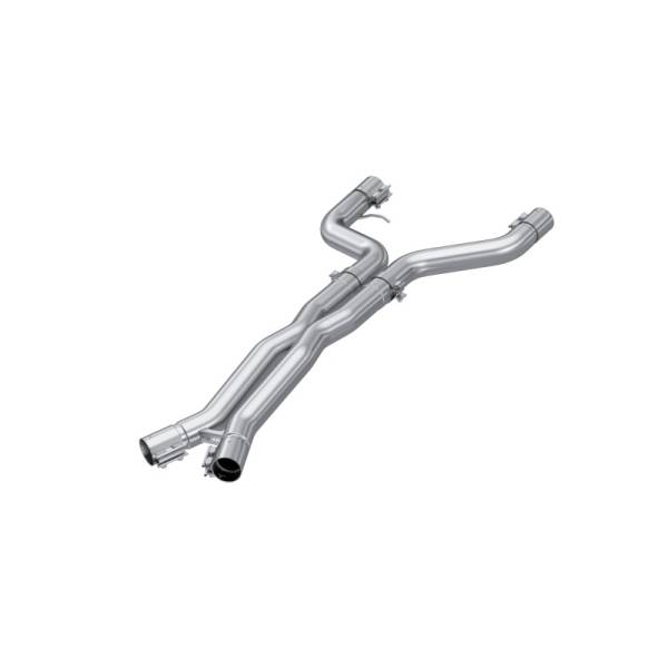 MBRP - MBRP 21-23 BMW M4 G82 / M3 G80 3.0L T304 Stainless Steel 3in Resonator Bypass X-Pipe