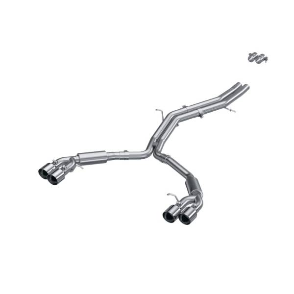 MBRP - MBRP 18-21 Audi S5 Coupe/S4 Sedan T304 SS 2.5in Cat-Back Quad Rear Exit Exhaust - SS Tips