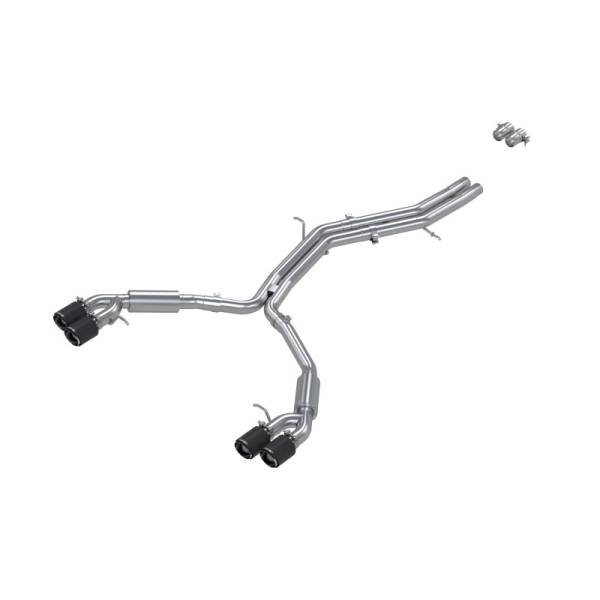 MBRP - MBRP 18-21 Audi S5 Coupe/S4 Sedan T304 SS 2.5in Cat-Back Quad Rear Exit Exhaust - Carbon Fiber Tips