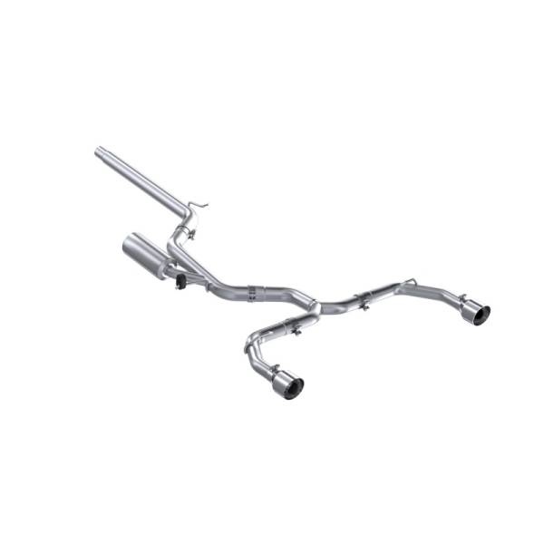 MBRP - MBRP 2022 Volkswagen Golf GTI MK8 T304 SS 3in Cat-Back Exhaust 2.5in Dual Split Rear w/ SS Tips