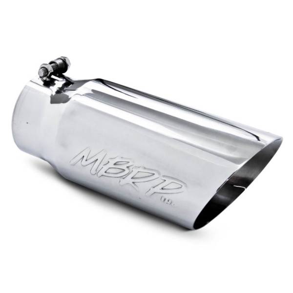 MBRP - MBRP Universal Tip 5 O.D. Dual Wall Angled 4 inlet 12 length