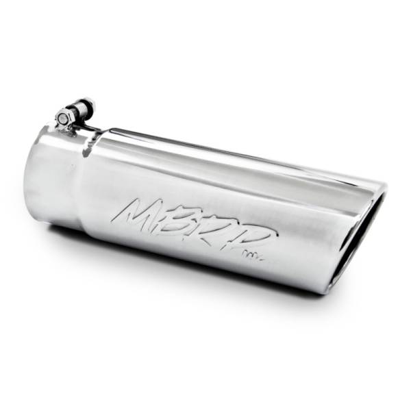 MBRP - MBRP Universal Tip 4in O.D. Angled Rolled End 3 inlet 10 length