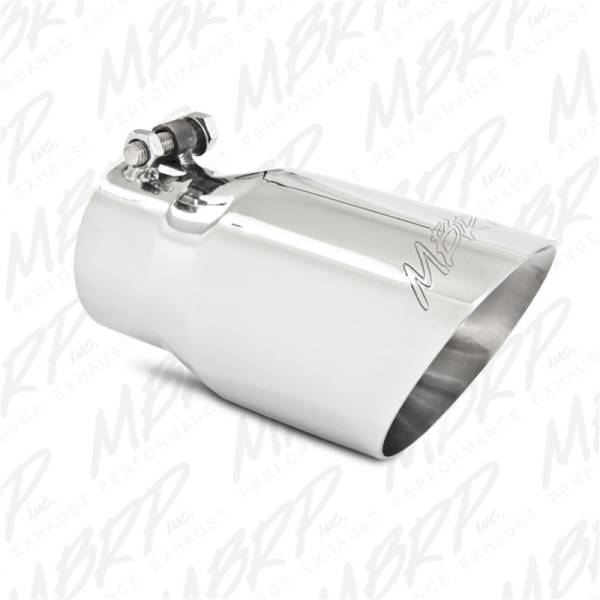 MBRP - MBRP Universal Tip 4in O.D. Dual Wall Angled 3in inlet 8in length T304