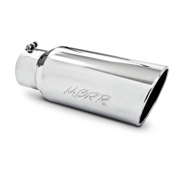 MBRP - MBRP Universal Tip 7in O.D. Rolled End 5in inlet 18in length - T304 (SINGLE TIP)