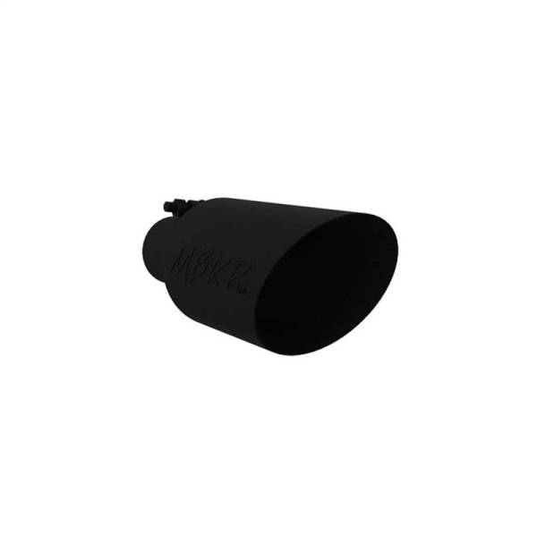 MBRP - MBRP Universal Dual Wall Angle Rolled End Tip 4-1/2in OD / 2-1/2in Inlet / 11in Length - Black