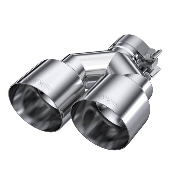 MBRP - MBRP Universal T304 SS Dual Tip 4in OD/2.5in Inlet