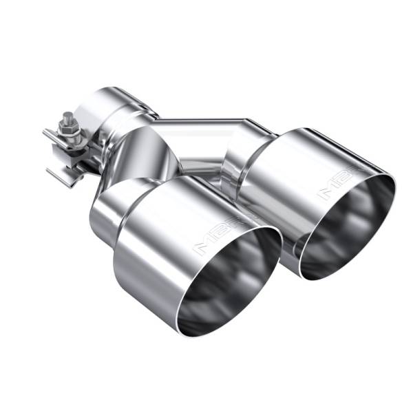 MBRP - MBRP Universal T304 SS Dual Tip 4in OD/2.5in Inlet