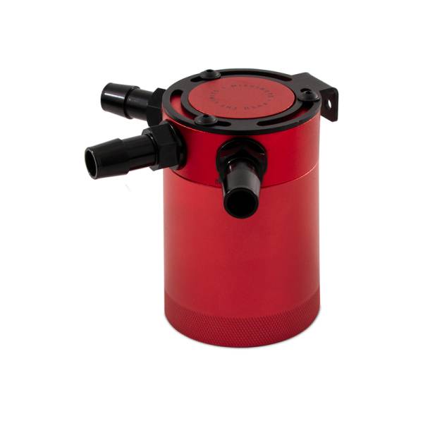 Mishimoto - Mishimoto Compact Baffled Oil Catch Can 3-Port - Red