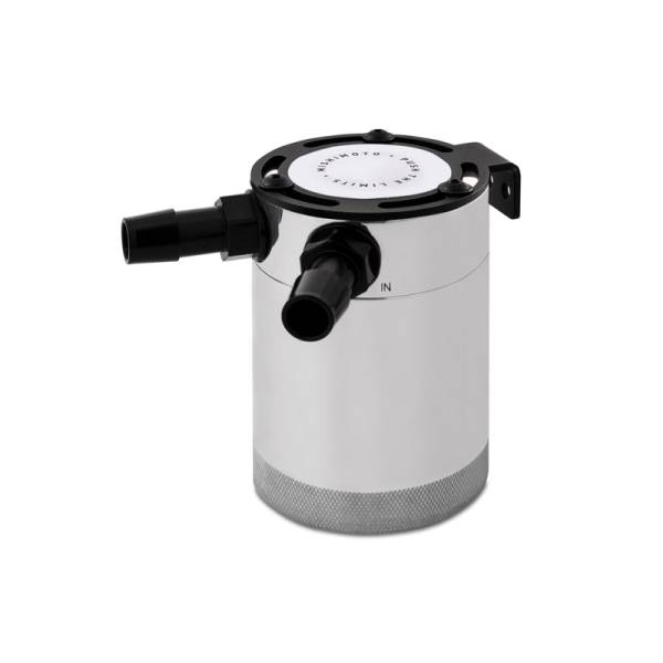 Mishimoto - Mishimoto Compact Baffled Oil Catch Can - 2-Port - Polished