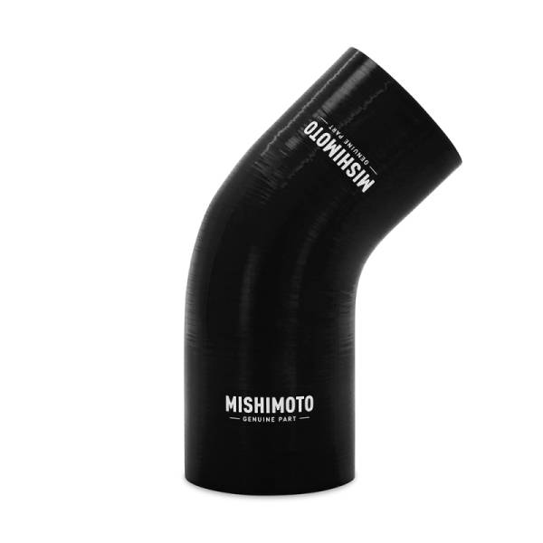 Mishimoto - Mishimoto Silicone Reducer Coupler 45 Degree 2in to 2.25in - Black