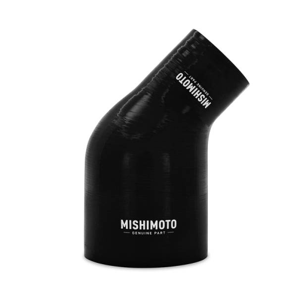 Mishimoto - Mishimoto Silicone Reducer Coupler 45 Degree 2.5in to 4in - Black