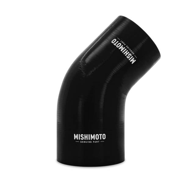 Mishimoto - Mishimoto Silicone Reducer Coupler 45 Degree 3.5in to 4in - Black