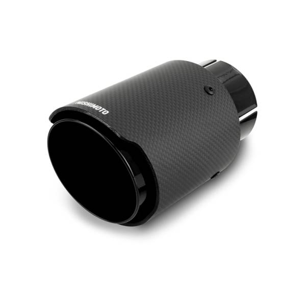 Mishimoto - Mishimoto Carbon Fiber Muffler Tip 2.5in Inlet 3.5in Outlet Black