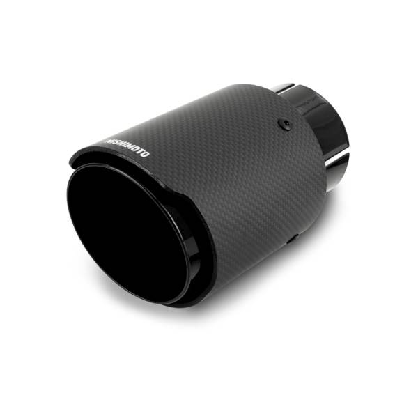 Mishimoto - Mishimoto Carbon Fiber Muffler Tip 3in Inlet 4in Outlet Black