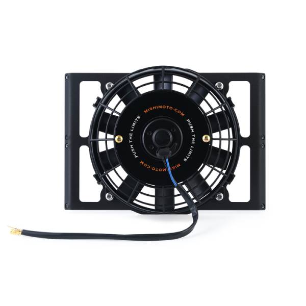 Mishimoto - Mishimoto Universal 10in. Heavy-Duty Oil Cooler Fan Shroud - Micro Wrinkle Black