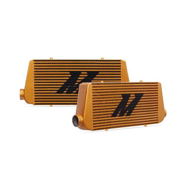 Mishimoto - Mishimoto Universal Gold R Line Intercooler Overall Size: 31x12x4 Core Size: 24x12x4 Inlet / Outlet