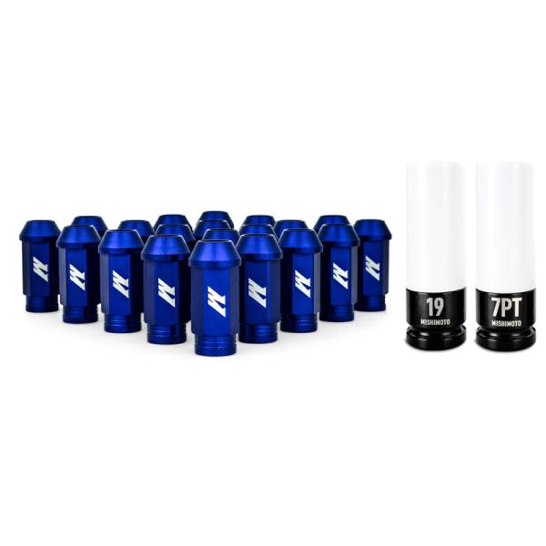 Mishimoto - Mishimoto Aluminum Locking Lug Nuts 1/2 X 20 23pc Set Blue