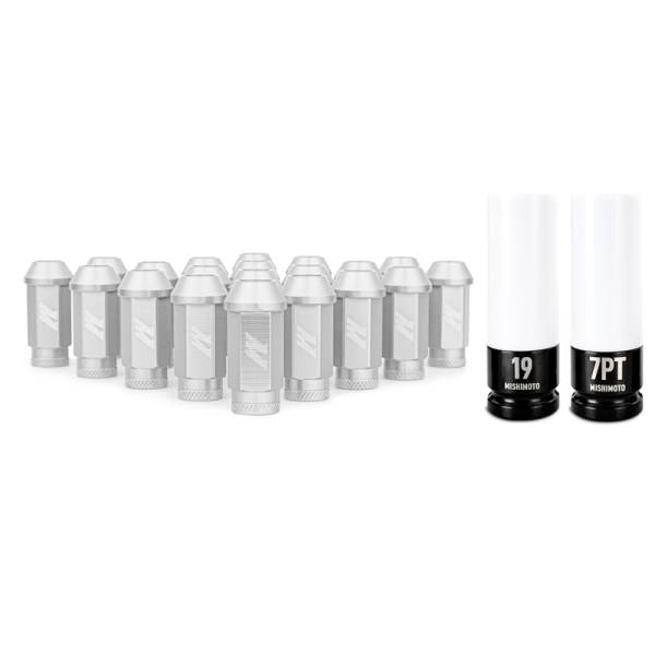 Mishimoto - Mishimoto Aluminum Locking Lug Nuts 1/2 X 20 23pc Set Silver