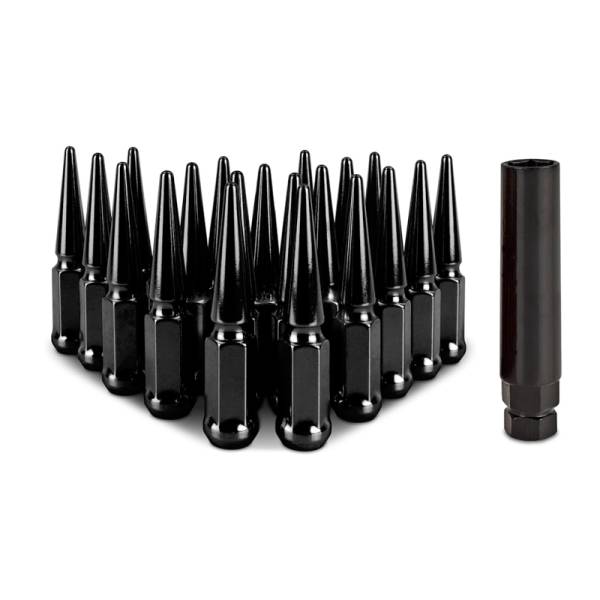 Mishimoto - Mishimoto Steel Spiked Lug Nuts M12x1.5 20pc Set - Black