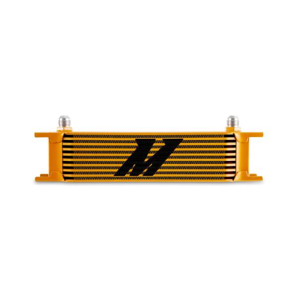 Mishimoto - Mishimoto Universal -8AN 10 Row Oil Cooler - Gold