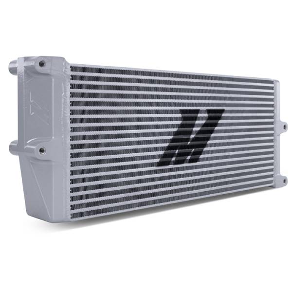 Mishimoto - Mishimoto Heavy-Duty Oil Cooler - 17in. Opposite-Side Outlets - Silver