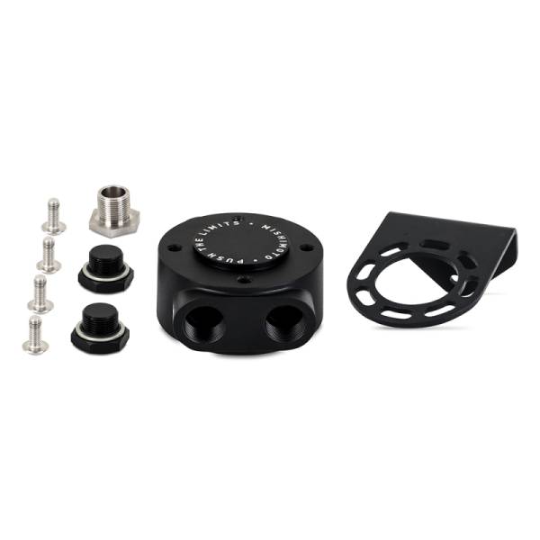 Mishimoto - Mishimoto M20 x 1.5 - Remote Oil Filter Mount - Black