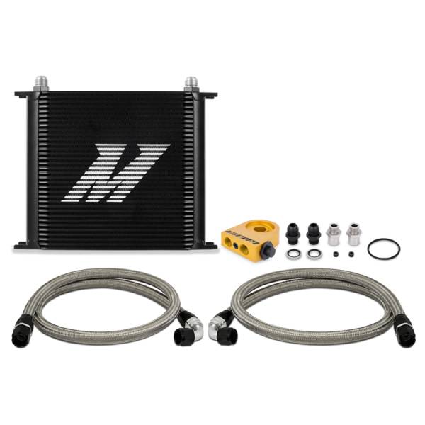 Mishimoto - Mishimoto Universal Thermostatic Oil Cooler Kit 34-Row Black