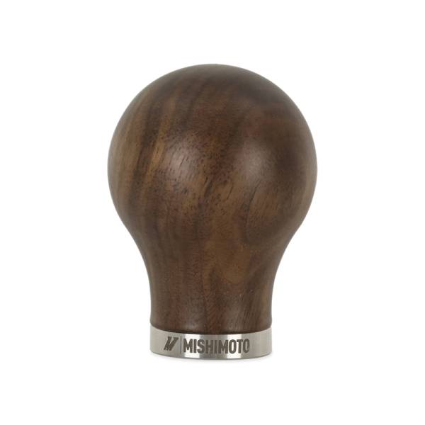 Mishimoto - Mishimoto Round Steel Core Wood Shift Knob - Walnut