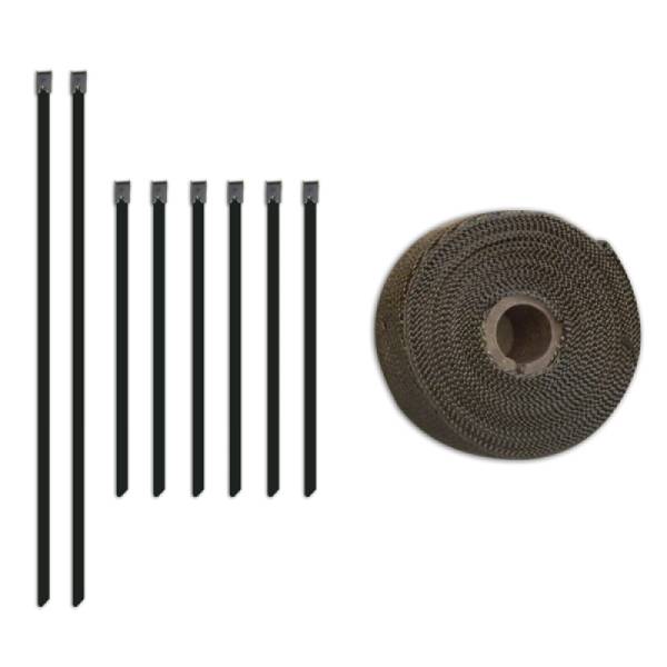 Mishimoto - Mishimoto 2 inch x 35 feet Heat Wrap with Stainless Locking Tie Set