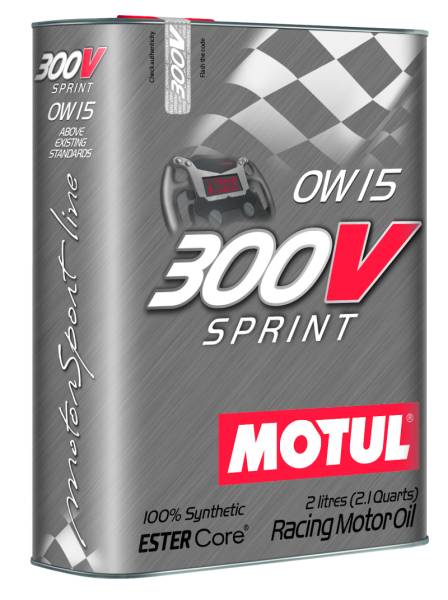 Motul - Motul 2L Synthetic-ester Racing Oil 300V SPRINT 0W15