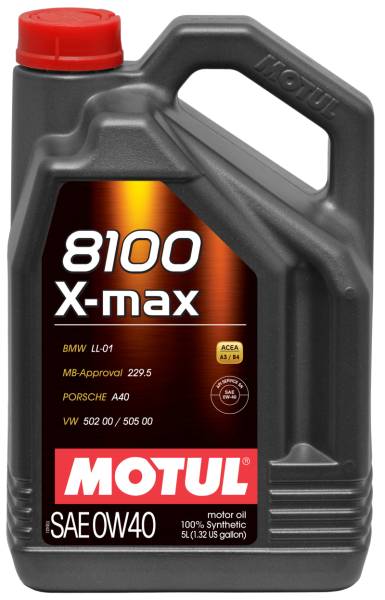 Motul - Motul 5L Synthetic Engine Oil 8100 0W40 X-MAX - Porsche A40