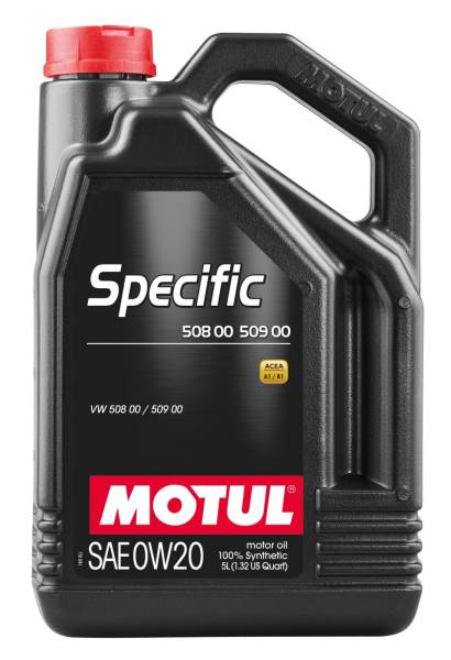 Motul - Motul 5L Specific 508 0W20 Oil - Acea A1/B1 / VW 508.00/509.00 / Porsche C20