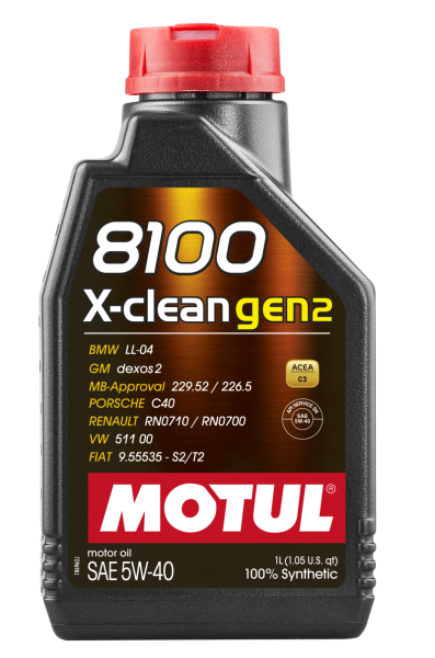 Motul - Motul 1L Synthetic Engine Oil 8100 X-CLEAN Gen 2 5W40