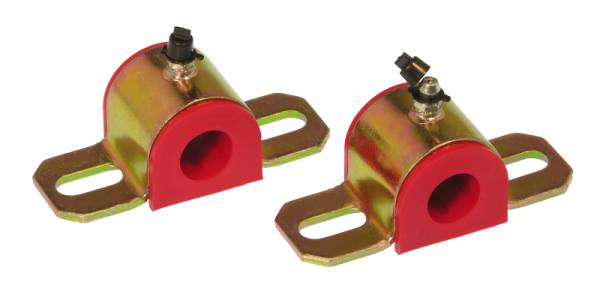 Prothane - Prothane Universal Greasable Sway Bar Bushings - 18MM - Type A Bracket - Red