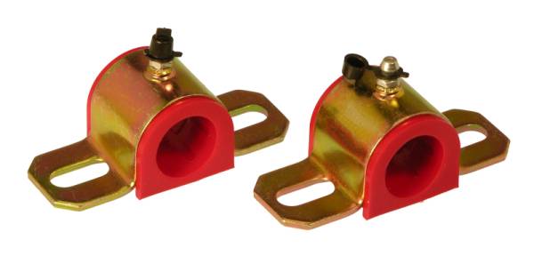 Prothane - Prothane Universal Greasable Sway Bar Bushings - 24MM - Type A Bracket - Red