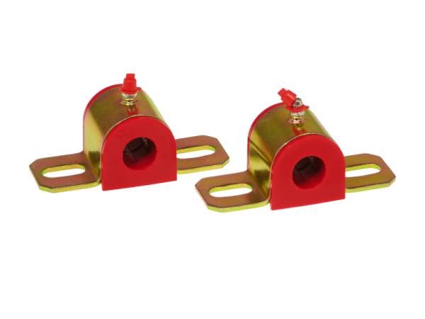 Prothane - Prothane Universal Greasable Sway Bar Bushings - 13/16in - Type B Bracket - Red