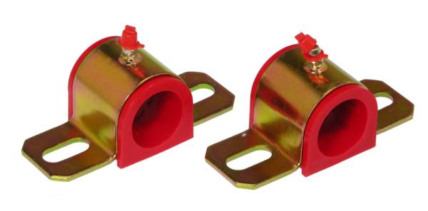 Prothane - Prothane Universal Greasable Sway Bar Bushings - 1 1/4in - Type B Bracket - Red